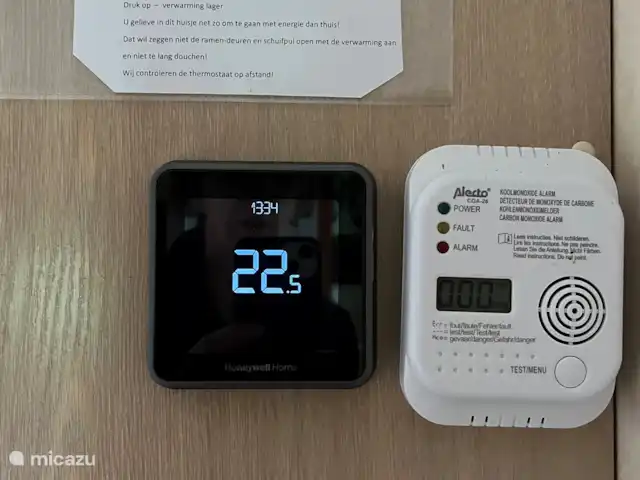 Sinds november 2021 heeft huisje Boszicht centrale verwarming!